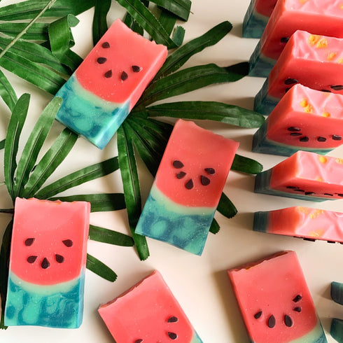 The Sass Bar Ombré Watermelon Loaf Soap